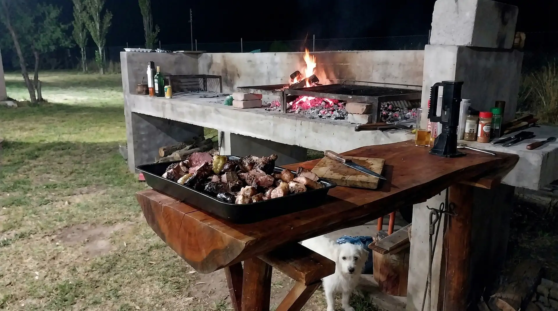 Churrasquera y pérgola